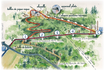 La carte du parcours du bassin